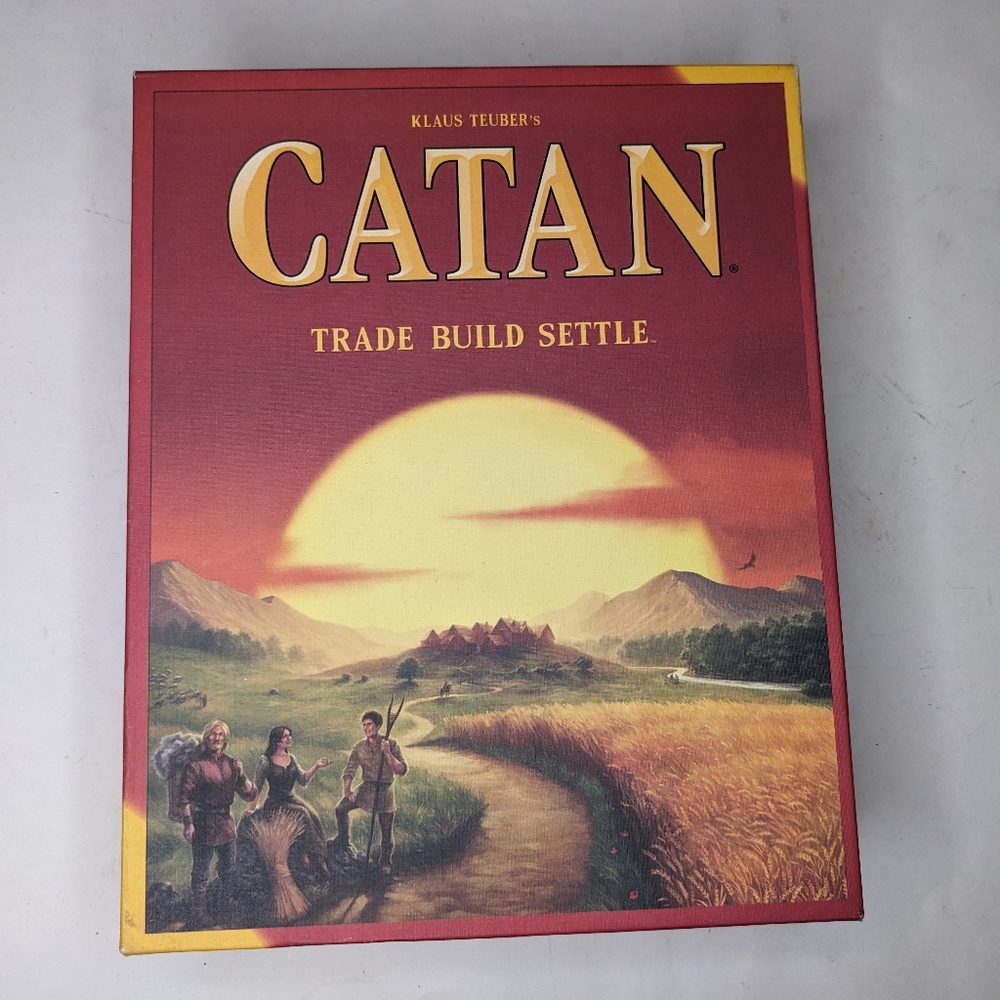 SETTLERS OF CATAN Board Game, 1-4 player game, All pieces included